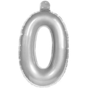 Folat 20221 inflatable toy - Number Balloon 0 Silver Folat 20221 inflatable toy - Number Balloon 0 Silver