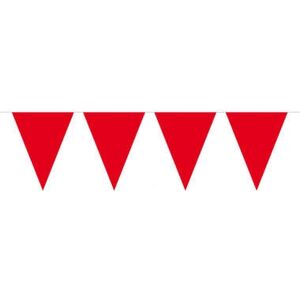 Ecreative Rood Slang - 10m Feest Bunting met Vlaggen Ecreative Rood Slang - 10m Feest Bunting met Vlaggen