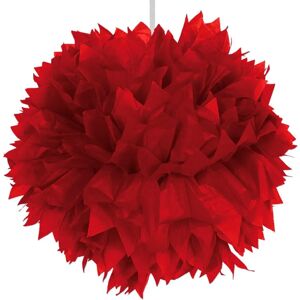 Folat BV Rode Pompom - Papierdecoratie 30cm Folat BV Rode Pompom - Papierdecoratie 30cm