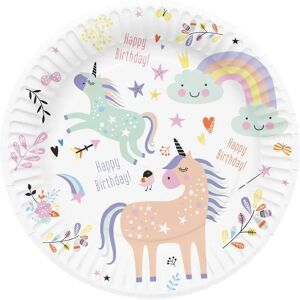 Luck and Luck Eenhoorn Regenboog Papierborden - Meisjes Verjaardagsfeest Dienblad Luck and Luck Eenhoorn Regenboog Papierborden - Meisjes Verjaardagsfeest Dienblad