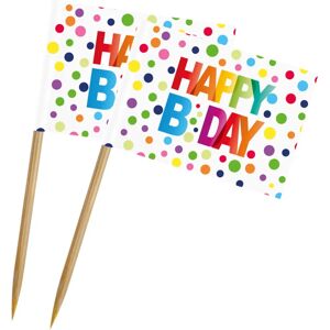 Folat Feestversiering - Confetti prikkers Happy Bday Folat Feestversiering - Confetti prikkers Happy Bday