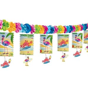 Folat Catena di Lampioni Flamingo - Decorazione Festa Folat Catena di Lampioni Flamingo - Decorazione Festa