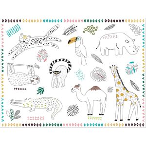 Folat Ensemble de Dessins d’Animaux Sauvages - Set de Sets de Table à Colorier - Publicité Folat Ensemble de Dessins d’Animaux Sauvages - Set de Sets de Table à Colorier - Publicité