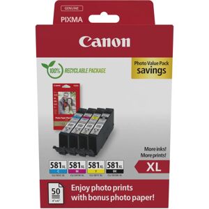 Canon CLI-581XL Πακέτο Φωτογραφιών Αξίας (2052C006) Canon CLI-581XL Πακέτο Φωτογραφιών Αξίας (2052C006)