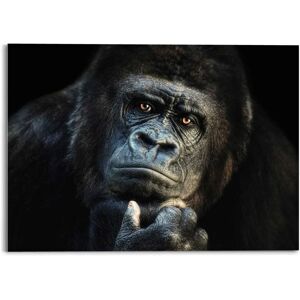 REINDERS Gorilla Affe - Kräftig - Nachdenklich - Wandbild REINDERS Gorilla Affe - Kräftig - Nachdenklich - Wandbild