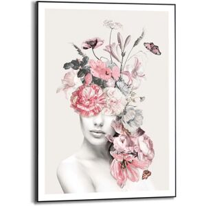 Reinders - Blumenfrau - 50x70 cm - rosa - Poster Reinders - Blumenfrau - 50x70 cm - rosa - Poster