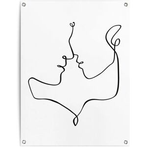 REINDERS - Gesichte - 60x80 cm - Schwarz - Poster REINDERS - Gesichte - 60x80 cm - Schwarz - Poster