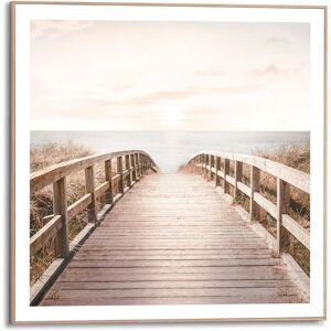 Reinders! - Brücke zum Strand - Beige - 50x50 cm - Wandkunst Reinders! - Brücke zum Strand - Beige - 50x50 cm - Wandkunst