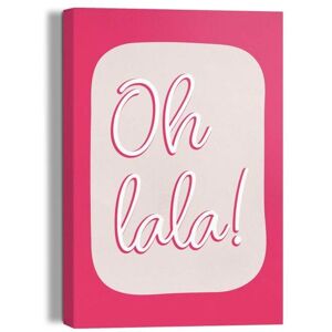 REINDERS - Oh La La - Pink - 20x30x2.5 cm - Leinwanddruck REINDERS - Oh La La - Pink - 20x30x2.5 cm - Leinwanddruck