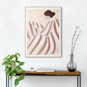 REINDERS - Striped Figure - Braun - 50x70 cm - Gerahmtes Kunstwerk REINDERS - Striped Figure - Braun - 50x70 cm - Gerahmtes Kunstwerk