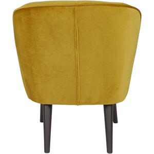 WOOOD Sara Stol - Fløyel Oker - 71x59x70cm WOOOD Sara Stol - Fløyel Oker - 71x59x70cm