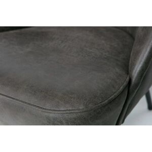 Poltrona Vogue di BePureHome - Pelle Riciclata Nera - Poltrona Poltrona Vogue di BePureHome - Pelle Riciclata Nera - Poltrona
