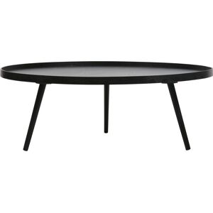 Woood Schwarzer Runder Couchtisch - 100cm - Modernes Design Woood Schwarzer Runder Couchtisch - 100cm - Modernes Design