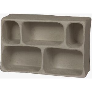 BePureHome Clay - Wall Shelf with 5 Compartments - Gray BePureHome Clay - Wall Shelf with 5 Compartments - Gray