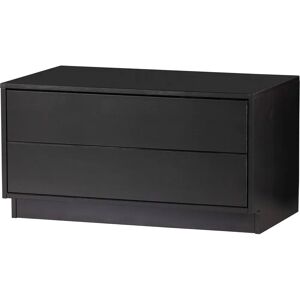 Woood Finca - Meuble TV en pin massif - Noir - 75cm - Publicité Woood Finca - Meuble TV en pin massif - Noir - 75cm - Publicité