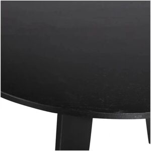 Basiclabel Fries 129cm Rund Spisebord - Svart Basiclabel Fries 129cm Rund Spisebord - Svart