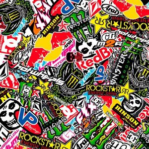 AutoStyle Stickerbomb Foil - Graffiti Design - 60x200cm - Car Wrap Film AutoStyle Stickerbomb Foil - Graffiti Design - 60x200cm - Car Wrap Film
