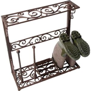 Esschert Design Cast Iron Boot Rack Size S - Holds 2 Pairs of Boots Esschert Design Cast Iron Boot Rack Size S - Holds 2 Pairs of Boots