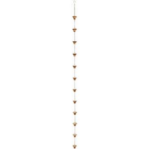 Cadena de lluvia de cobre Esschert Design - 2,54 m Decoración de jardín Cadena de lluvia de cobre Esschert Design - 2,54 m Decoración de jardín