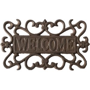PERAGASHOP Cartel de bienvenida en hierro fundido - Decoración para pared PERAGASHOP Cartel de bienvenida en hierro fundido - Decoración para pared