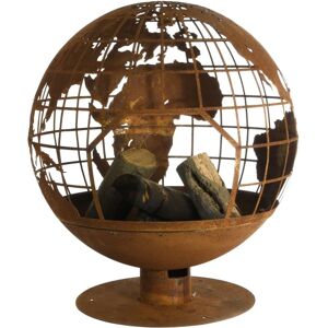 Globo de fuego Esschert en óxido - Chimenea exterior Globo de fuego Esschert en óxido - Chimenea exterior