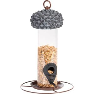 Mangeoire pour oiseaux Esschert Design FB533 - Distributeur de graines avec couvercle en forme de gland - Publicité Mangeoire pour oiseaux Esschert Design FB533 - Distributeur de graines avec couvercle en forme de gland - Publicité
