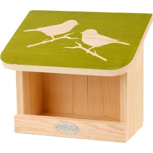 Mangeoire à oiseaux Esschert Design FB541 - Fixée au mur, Vert, Bois de pin FSC Mangeoire à oiseaux Esschert Design FB541 - Fixée au mur, Vert, Bois de pin FSC