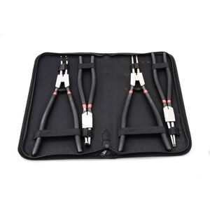 TOOLTEK - 4 pezzi 225mm - Anelli Seeger interni/esterni - Set Pinze TOOLTEK - 4 pezzi 225mm - Anelli Seeger interni/esterni - Set Pinze