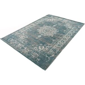 LIFA LIVING Vintage Carpet - Blue/Grey - Handmade Turkish Wool Rug LIFA LIVING Vintage Carpet - Blue/Grey - Handmade Turkish Wool Rug