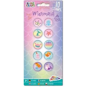 Grafix Ensemble de 10 tampons sirène - Tampons - Publicité Grafix Ensemble de 10 tampons sirène - Tampons - Publicité