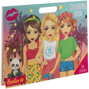 Creative Craft Group Besties Kleurenboek met Stickers - 25 Pagina's Veelkleuren Creative Craft Group Besties Kleurenboek met Stickers - 25 Pagina's Veelkleuren