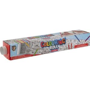 Creative Craft Group Kleurenrol van 2,5m breed met 6 potloden Creative Craft Group Kleurenrol van 2,5m breed met 6 potloden