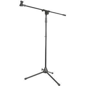 Vonyx MS10 Mikrofonstativ - Svart bærbart tripod med arm Vonyx MS10 Mikrofonstativ - Svart bærbart tripod med arm