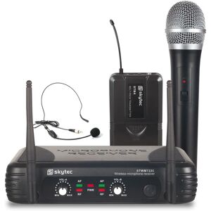 Skytec STWM722 Système micro UHF professionnel - Audio de qualité - Publicité Skytec STWM722 Système micro UHF professionnel - Audio de qualité - Publicité
