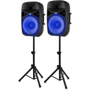 Vonyx VPS152A Trådløst & Kablet 15'' Høyttalersett - 1000W Vonyx VPS152A Trådløst & Kablet 15'' Høyttalersett - 1000W