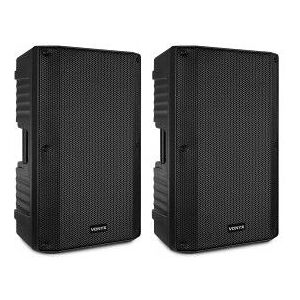 Vonyx VSA150S Aktivt stereo-høyttalersett - 15 tommer, 500W, Bluetooth Vonyx VSA150S Aktivt stereo-høyttalersett - 15 tommer, 500W, Bluetooth