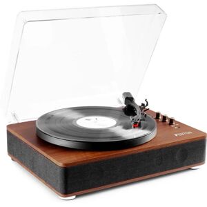 Tourne-disque Bois Foncé - Bluetooth & USB - Publicité Tourne-disque Bois Foncé - Bluetooth & USB - Publicité