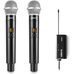 Vonyx WM552 Trådløst Mikrofon System - UHF - Sort Vonyx WM552 Trådløst Mikrofon System - UHF - Sort