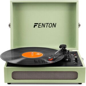 Fenton RP118C Bærbar pladespiller med Bluetooth - Grøn - Pladespiller Fenton RP118C Bærbar pladespiller med Bluetooth - Grøn - Pladespiller