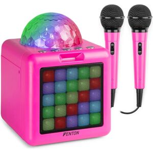 Altavoz de Karaoke Rosa Fenton KAR15P - Portátil con Luces Altavoz de Karaoke Rosa Fenton KAR15P - Portátil con Luces