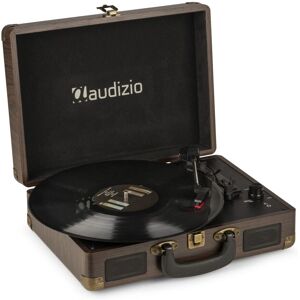 Audizio RP114W Platine portable en mallette en bois - Publicité Audizio RP114W Platine portable en mallette en bois - Publicité