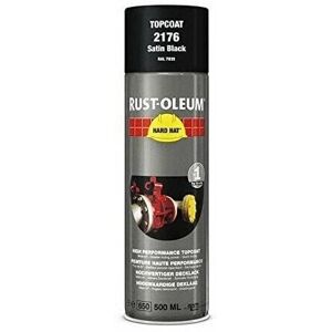 Rust-Oleum 2176 Satin Black Hard Hat Aerosol - Hard Hat Aerosol - Publicité Rust-Oleum 2176 Satin Black Hard Hat Aerosol - Hard Hat Aerosol - Publicité