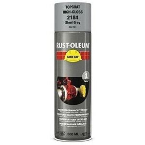 Rustoleum Gray Steel Hard Hat Spray - Fast Drying, UV Resistant Rustoleum Gray Steel Hard Hat Spray - Fast Drying, UV Resistant