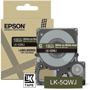 Ruban Étiquette Epson LK-5QWJ Khaki Blanc - Type d'Étiquette - Publicité Ruban Étiquette Epson LK-5QWJ Khaki Blanc - Type d'Étiquette - Publicité