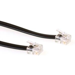 ACT RJ12 - Kabel - 3m - Zwart ACT RJ12 - Kabel - 3m - Zwart