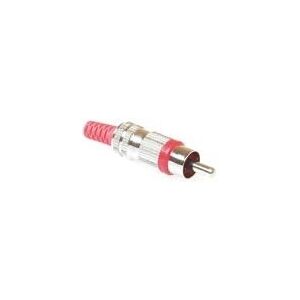 Connecteur RCA Mâle Rouge - Adaptateur Audio - Publicité Connecteur RCA Mâle Rouge - Adaptateur Audio - Publicité