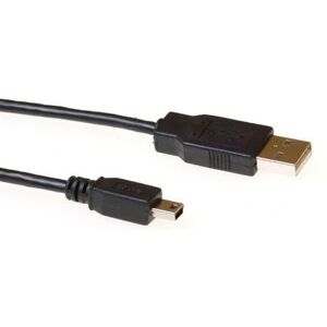 ACT USB Kabel 1,8 m USB A Mini-USB B Zwart ACT USB Kabel 1,8 m USB A Mini-USB B Zwart