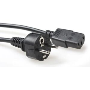 ACT Stromkabel 2,5m 230V CEE7/7 zu C13 schwarz ACT Stromkabel 2,5m 230V CEE7/7 zu C13 schwarz