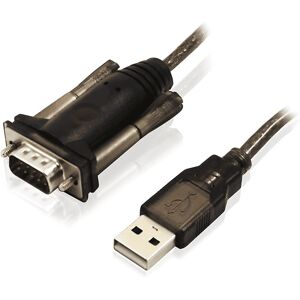 Ewent EW1116 USB to Serial Cable - Black 1.5m Ewent EW1116 USB to Serial Cable - Black 1.5m