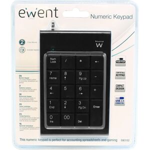 Teclado Ewent EW3102 Preto - Com cabo, USB, QWERTY Teclado Ewent EW3102 Preto - Com cabo, USB, QWERTY